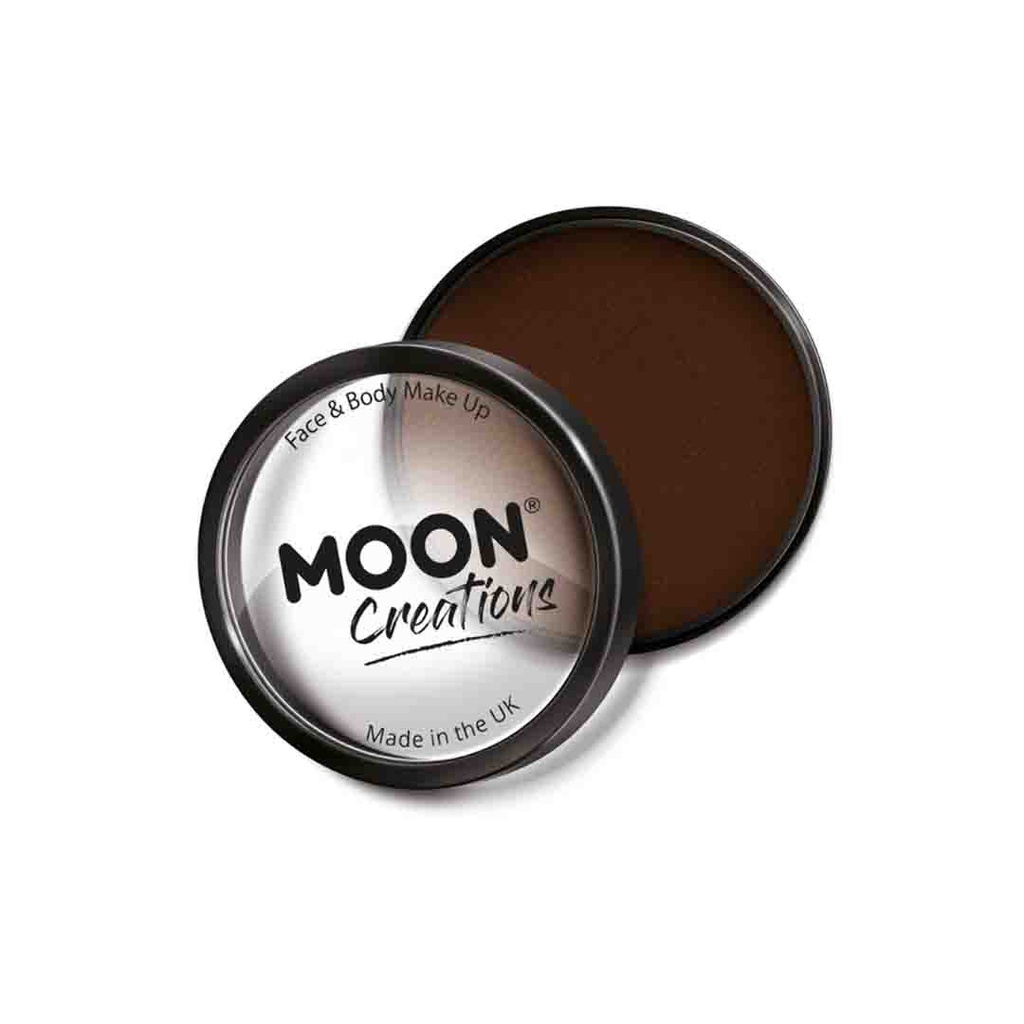 Pro Face Paint Cake Pots -  Dark Brown ( Clamshell) 