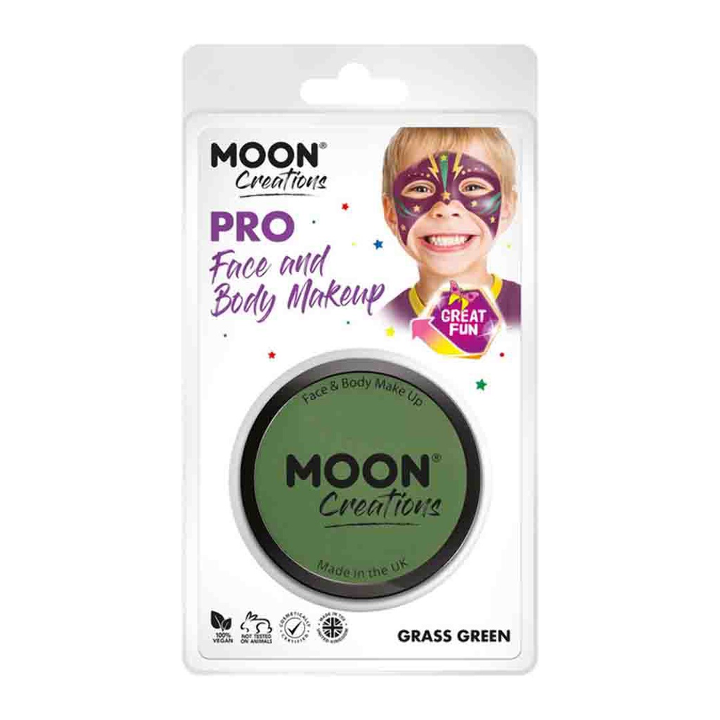 Pro Face Paint Cake Pots -  Grass Green ( Clamshell) 