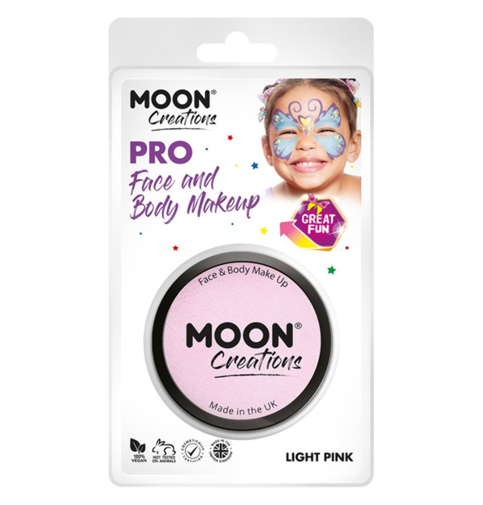 Pro Face Paint Cake Pots -  Light Pink  ( Clamshell) 