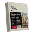 Mont Marte Canvas Panels Pack 5 10.2x10.2cm