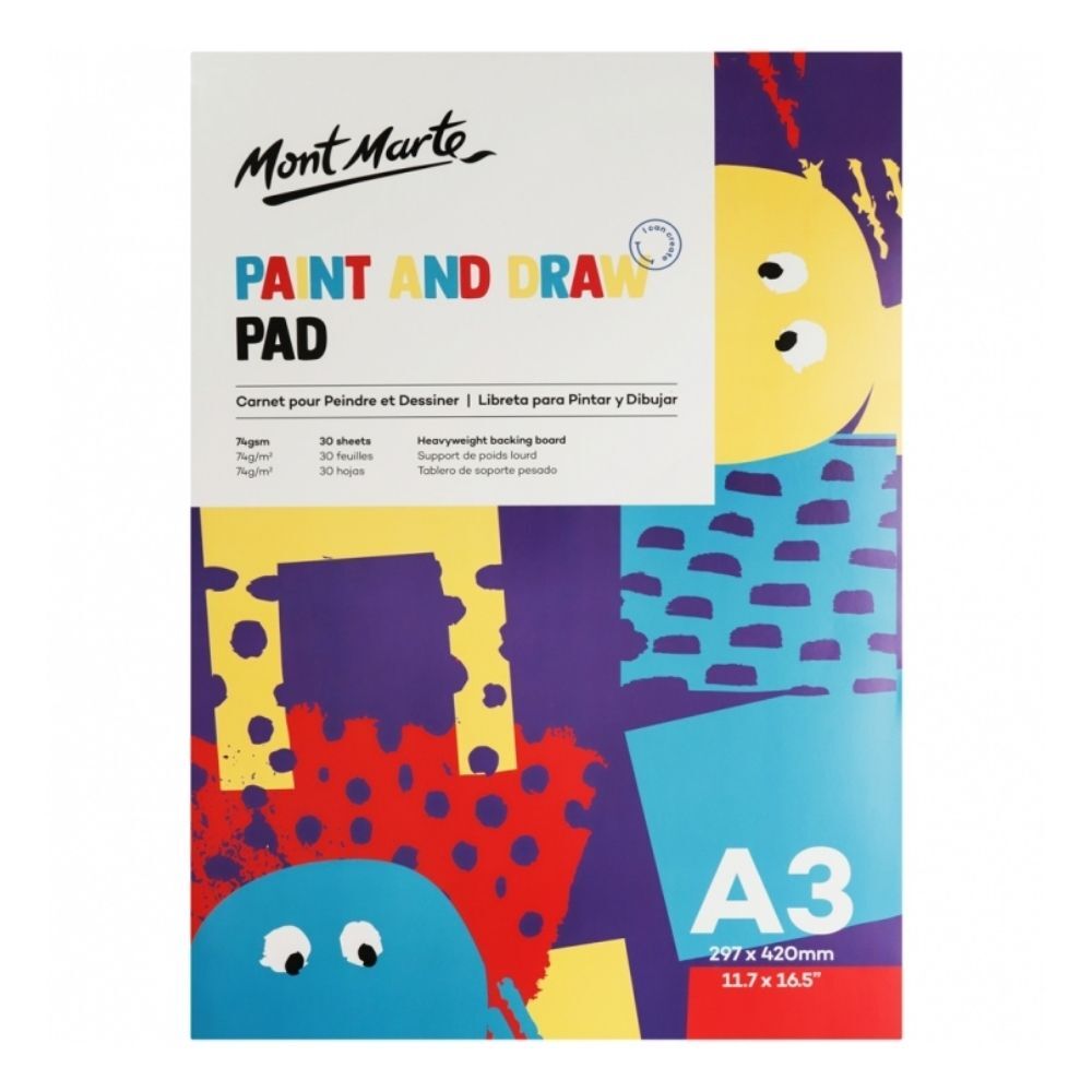 Mont Marte Paint &amp; Draw Pad A3