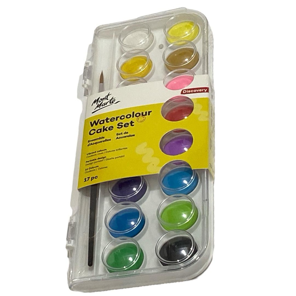Mont Marte Signature Paint Set - Watercolor Cake 17pc