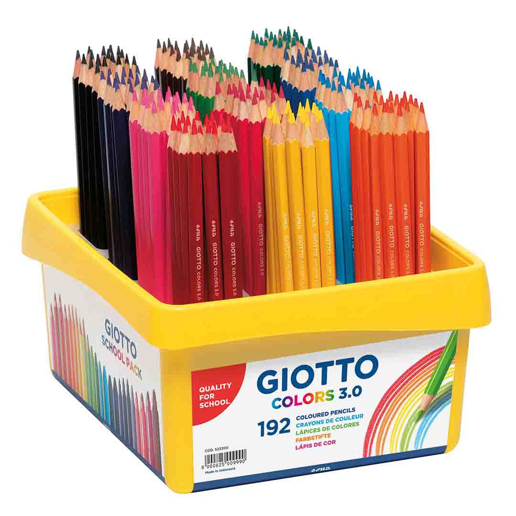 SCHOOL PACK 192 GIOTTO COLORS 3.0