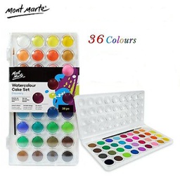 [PMHS0038] Mont Marte watercolor cake Watercolor Cake Set 37pc