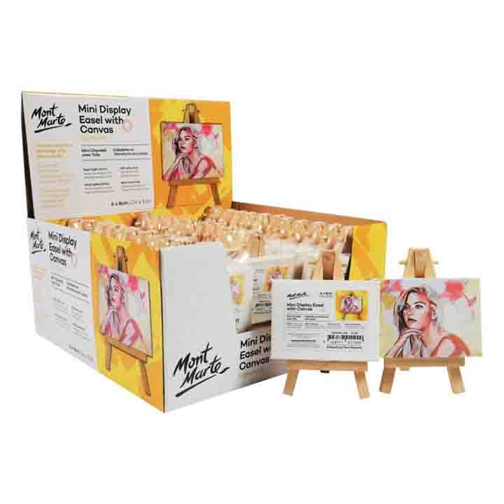 لوحة رسم كانفس ميني مع حامل 8*6 سم مونت مارت