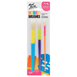 [MMKC0034] Mont Marte Kids - Hobby Brushes 3pc‏