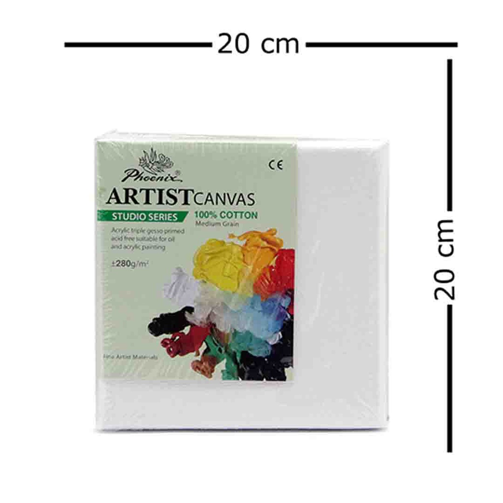 لوحة كانفس من فونيكس 280 جرام 20*20 CM