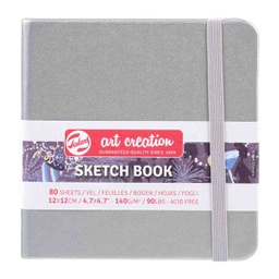 [9314044M] Art Creation sketch book black S.SLVR.12X12 140G 