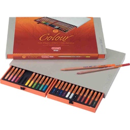 [8805H24] الوان خشبية  للتصميم الملون عالية الجودة من برونزيل الهولندية تحتوي على 24 قلم علبة درج
