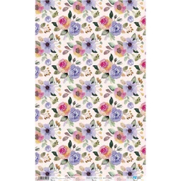 [PFY3196] ورق أرز 54*33 LILAC WILDFLOWERS