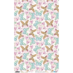 [PFY1937] RICE PAPER 54*33 PIÙ BELLA BUTTERFLIES