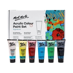 [MSCH6751] Mont Marte Acrylic color Paint Set 6pc x 75ml