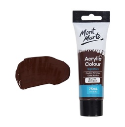 [MSCH7527] Mont Marte Studio Acrylic Paint 75ml - Burnt Umber