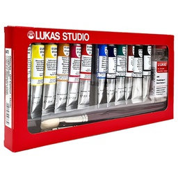 [764720000] Lukas Studio Oil color 12x20ml Sliding Box