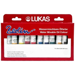 [760600001] الوان زيتية مائية من لوكاس طقم  10x20ml