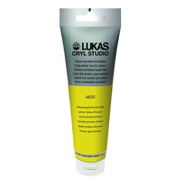 [746200012] Lukas Studio Acrylic color 125ml Primary Lemon Yellow