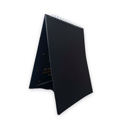 [SK-2111A4] كراسة سلك ورق اسود A4 180gm