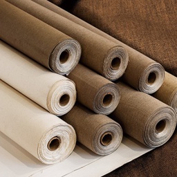 [M6019] Phoenix Canvas  Roll 100% Cotton2.1X10M Primed Cotton ±500g/m2 coarse texture