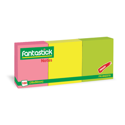 [FK-N42370] ورق ملاحظات لاصق فنتاستيك 3لون FANTASTICK