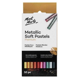 [MMPT0019] Mont Marte Metallic Soft Pastels 10pc