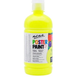 Mont Marte Poster Paint 500ml - Fluoro Yellow