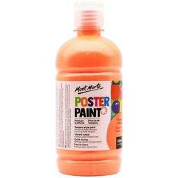 [MPST2002] Mont Marte Poster Paint 500ml - Fluoro Orange