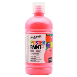 [MPST2003] الوان بوستر من مونت مارت سهلة الاستخدام والتنظيف عبوة المدارس والمساحات الكبيرة 500 مل Fluoro Pink