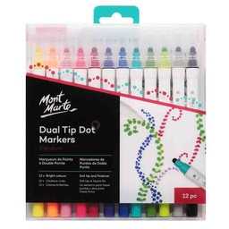 [MMPM0058] Mont Marte Dot Markers Dual Tip 12pc