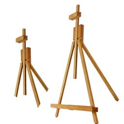 [SFE0054] Table Top Easel Dimensions: 44x25x44(76)cm 
Hold canvas up to 70cm
Material: Beechwood