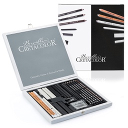 [40025] Cretacolor Black White, sketching box