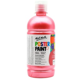 [MPST3002] Mont Marte Poster Paint 500ml  Metallic Coral