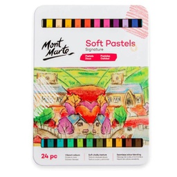 [MMPT0017] Mont Marte Soft Pastels 24pc Tin Box