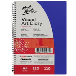 [MSB0076] Mont Marte Visual Art Diary PP Coloured Cover A4