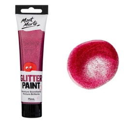 [MKGL0005] Mont Marte Glitter Paint 75ml - Hot Pink