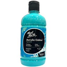 [MSCH5007] Mont Marte Acrylic Colour 500ml bottle - Turquoise