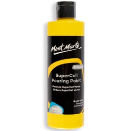 [PMPS0002] Mont Marte SuperCell Pouring Paint 240ml - Bright Yellow