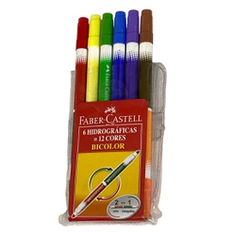 [150606] الوان جهتين 6 قلم 12 لون فابر كاستيل