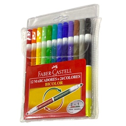[150612] الوان ماركر 12 قلم 24 لون فابر كاستيل