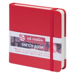 [9314204M] ART CREATION SKETCHBOOK RED 12X12 140G