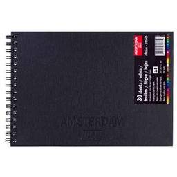 [93023021] AMSTERDAM ACRYLIC COLOR  BLACK BOOK A4 250G FSC-MIX