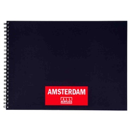 [93023020] AMSTERDAM ACRYLIC COLOR  BLACK BOOK A3 250G