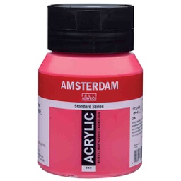 [17723482] الوان اكريلك عالية الجودة والتماسك ساطعة من شركة امستردام الهولندية 500 مل Perm.Red Purple