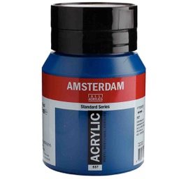 [17725572] الوان اكريلك عالية الجودة والتماسك ساطعة من شركة امستردام الهولندية 500 مل Greenish Blue