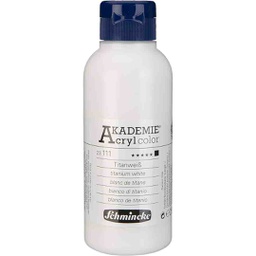 [23111027] SCHMINCKE  AKADEMIE ACRYLIC COLOUR  250ML titanium white