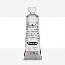 [10103009] SCHMINCKE  MUSSINI 35ML OIL COLOUR  titanium opaque