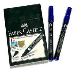 [158651] قلم ماركر مشطوف ازرق فابر كاستيل