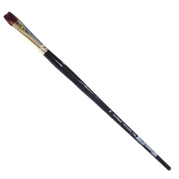 [VA-7185_16] TOP-ACRYL BRUSH Flat anthr. esagonal handle