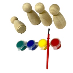 [BQ-8533] قطع خشب فنية + الالوان + فرش