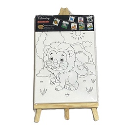 [DJ-2030TS] لوحة رسم كانفس تلوين للاطفال مع حامل رسومات مختلفة 20*30