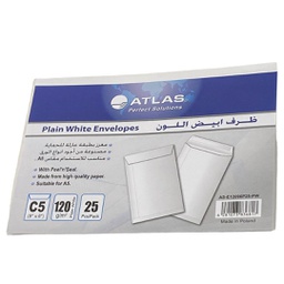 [AS-E12096P25-PW] ظرف ابيض ATLAS 6*9